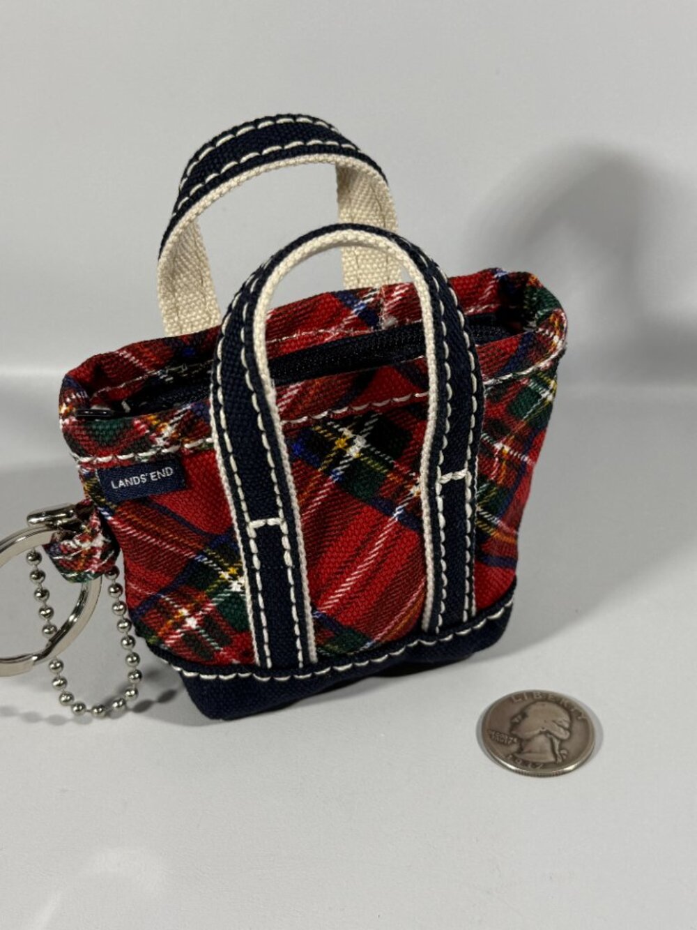 Land's End Micro Canvas Tote Charm NWT - Picture 7 of 8